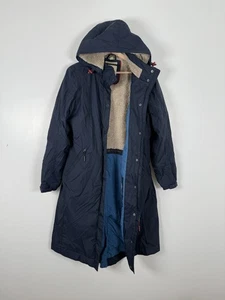 Seasalt Janelle Coat Size Uk 12 Navy Jacket Outdoor Fleece Waterproof Parka - Picture 1 of 10