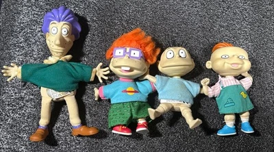 Lote de 4 figuras coleccionables muñecas Mattel Rugrats Nickelodeon 1997 vintage Foto 1 de 4