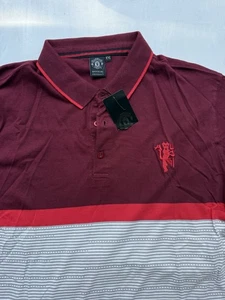 MANCHESTER UNITED—Short-Sleeve Polo Shirt—Men’s XXL OFFICIAL Football Soccer NEW - Picture 1 of 14