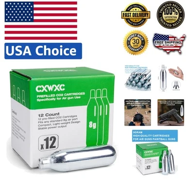 Cartuchos de CO2 confiables de 12 gramos - Cilindros de gas a prueba de fugas para disparo de precisión Foto 1 de 4