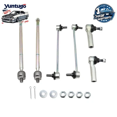 For 2009 - 2019 Toyota Corolla Matrix front Inner Outer Tie Rod Ends Sway Bars Foto 1 de 4