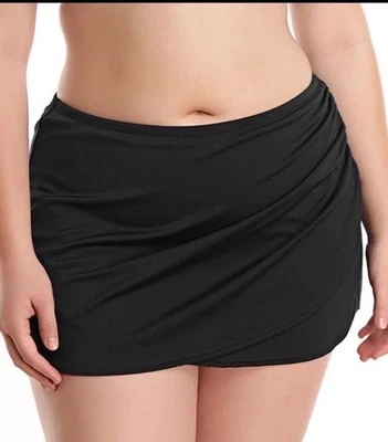 Bikini Elomi Essentials Falda Calzoncillo Talla 22 Negro Falda de Natación 7619 Nuevo con Etiquetas Foto 1 de 4