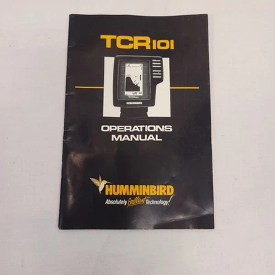 Hummingbird TCR 101 Fish Finder Owner's Manual Operations User Guide Origial - Image 1 of 2