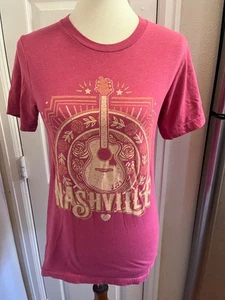 Camiseta rosa para mujer Lulu Mac Nashville talla S/M - Imagen 1 de 9