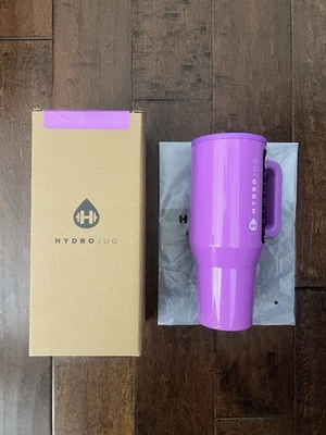 Hydrojug Shiny Neon Pulse Purple Traveler 40oz Limited Bottle Cup New IN HAND - Image 1 of 4