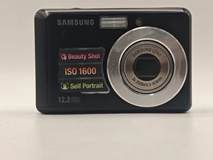 Samsung ES19 12.2 Mega Pixel Digitalkamera - Schwarz. 2gb Speicherkarte - Bild 1 von 9