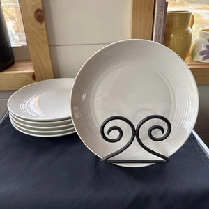 "Juego de 6 platos de ensalada Royal Doulton Gordon Ramsay MAZE porcelana blanca de 8""" - Imagen 1 de 7