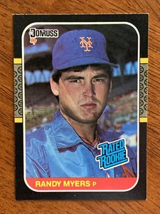 1987 Donruss Baseball #29 - Randy Myers, New York Mets - Rookie Card - NmMt - Picture 1 of 2