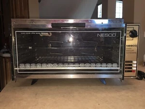 Vintage NESCO Black & Chrome Oven Broiler Rotisserie Model BA505 CLEAN & WORKING - Picture 1 of 12