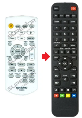 Ersatz Fernbedienung für Onkyo RC-892S - CR-265 - CR-265DAB - Bild 1 von 4