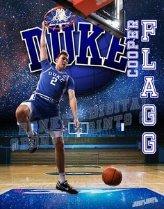Duke Blue Devils Lithograph print of Cooper Flagg 2 2025 11 x 14 - Picture 1 of 1