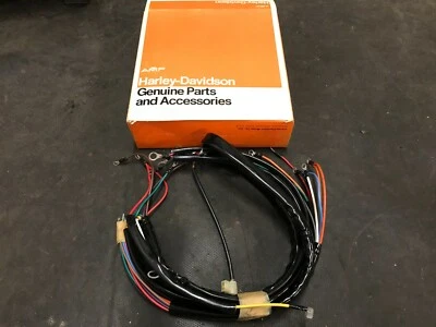 Harley Davidson NOS OEM FX FXE Shovelhead Main Wire Wiring Harness Loom 70343-75 - Image 1 of 4