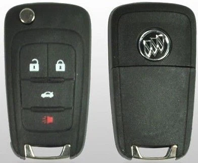 Set of 2 Buick 2010-2016 4 button Remote Flip Key Top Quality USA Seller  - Image 1 of 2