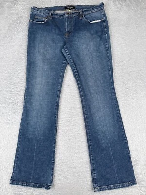 Daisy Fuentes Pants Womens 12 Blue Denim Jeans Boot Cut Low Rise Cotton 33x31 - Image 1 of 4