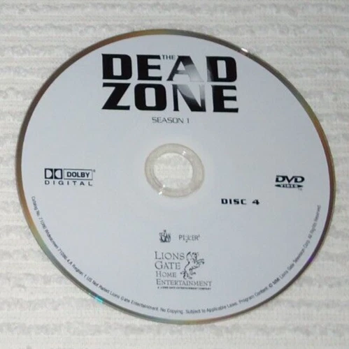 THE DEAD ZONE Season 1 DISC 4 REPLACEMENT DVD only, first 1st season one - Image 1 of 1