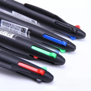 1pc 4 Colour Multicolored Ballpoint Pen 0.7mm Ball Point Pen Writing Stationary - Picture 1 of 12