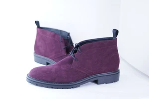 Calvin Klein ULTAN Cranberry Kalbs Wildleder Leder Chukka Stiefel Herren Größe 10,5 - Bild 1 von 9