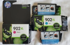 Original Genuine HP 902XL Color Ink 1 Magenta 2 Cyan 902 EXP 19/21 - Picture 1 of 14