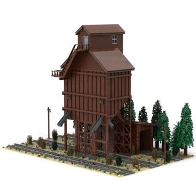 ZITIANYOUBUILD Wood Coaling Tower for Your Railroad Theme 5359 Pieces - Image 1 of 4