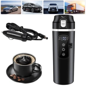 12V/24V Car Heating Cup Electric Kettle - Smart Temperature Control Travel Mug - Picture 1 of 8