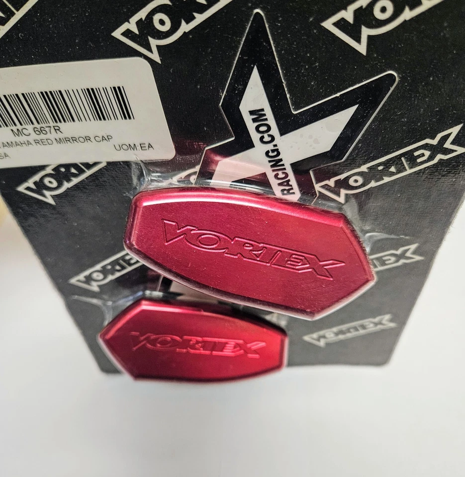 98-06 R1 / 99-05 R6 / 06-09 R6S ROJO Vortex Espejo Bloqueo Placas - Yamaha YZF Foto 1 de 1