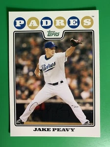 2008 Topps Jake Peavy #50 San Diego Padres - Picture 1 of 2