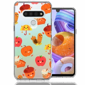 For LG Stylo 6 Thanksgiving Autumn Fall Double Layer Phone Case Cover - Picture 1 of 1