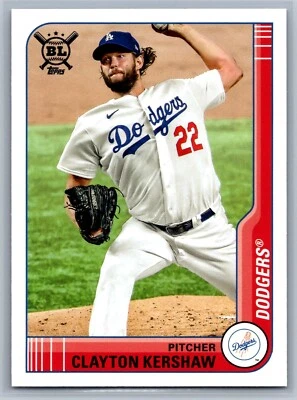 2021 Topps Big League #37 Clayton Kershaw LA Dodgers - Image 1 of 2