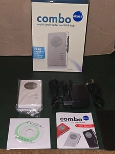 COMBO LECTEUR MULTI CARTES ET HUB USB - AKASA - Photo 1/13