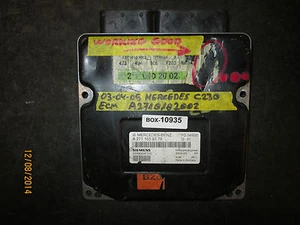 **03 04 05 MERCEDES C230 1.8-L ECM #A2710102002  *See description*(BOX-10935) - Picture 1 of 2