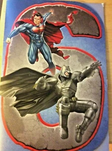 Hallmark, Alter 6, musikalische GEBURTSTAGSKARTE, BATMAN V SUPERMAN DAWN OF JUSTICE - Bild 1 von 3