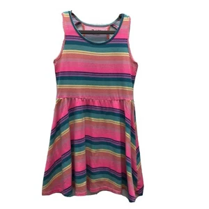 Childrens Place Dress Girls Size M 7 8 Sleeveless Stripes Cotton Spring Summer - Picture 1 of 5