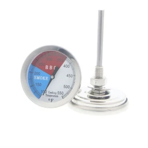 100-550℉ Edelstahl Grill Thermometer Smoker Temp Gauge BBQ Räucherofen Gasgrill - Bild 1 von 4