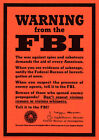 Avertissement du FBI - 1943 - Seconde Guerre mondiale - Affiche de propagande