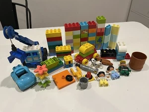 DUPLO Lego Cars Truck Crane Bob The Builder Drivers People ++ LOT Bulk - Picture 1 of 8