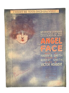 Angel Face Musical Sheet Music Antique 1919 Victor Herbert Art Deco - Picture 1 of 3