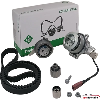 INA Timing Belt Kit + Water Pump Audi Seat Skoda VW 1.6 2.0 TDI CUNA CKFC CXEB - Image 1 of 3