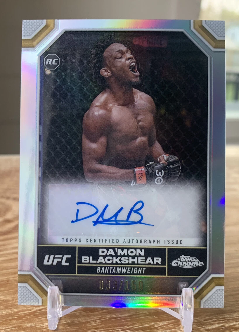 DA’MON BLACKSHEAR 2024 Topps Chrome UFC Rookie Refractor Auto /150 SP RC