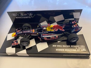 Minichamps 1/43 Red Bull RB6 "Winner Brazilian GP 2010" Sebastien Vettel - Picture 1 of 2