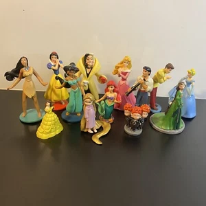 Disney Pixar Princesa Príncipe Villano Estatuillas PVC Plástico Lote de 13 - Imagen 1 de 6