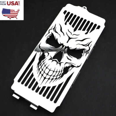 Stainless "Skull" Radiator Guard Cover For Honda Shadow ACE VT750 Spirit VT750 — 第 1/4 张图片