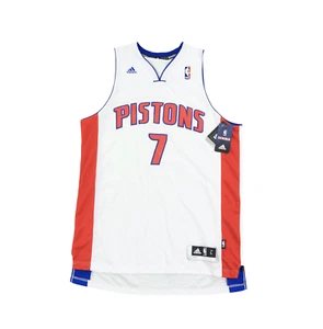 Neu Adidas XL Brandon Knight handsigniertes Detroit Pistons Basketball Trikot weiß - Bild 1 von 12