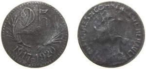 France 1917 25 Centimes Zinc VF - Picture 1 of 1