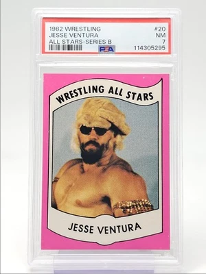 Jesse Ventura 1982 Wrestling All Stars Rookie Series B #20 RC PSA 7 Q5775 Foto 1 de 2