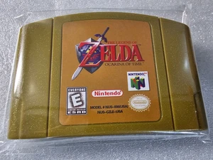 The Legend Of Zelda Ocarina Of Time (Nintendo 64, 1998) N64 Nintendo Gold Game - Picture 1 of 7