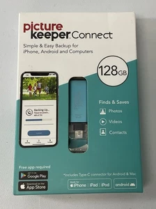 Picture Keeper Connect 128 GB - Dispositivo di archiviazione di backup USB flash portatile blu - Nuovo con scatola - Foto 1 di 2
