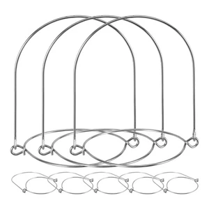 8 Pcs Rings Mason Jar Hanging Holders Canning Hooks Wire Hangers - Picture 1 of 12