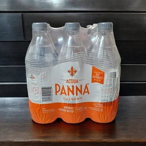 San Pellegrino Acqua Panna Toskana natürliches Quellwasser 16,9 flüssige Unzen 6er-Pack Flasche - Bild 1 von 3