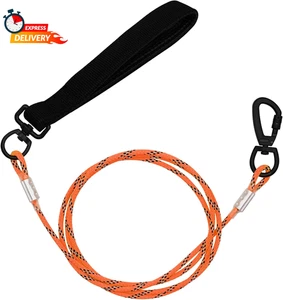 5FT Chew Proof Metal Dog Leash with Comfortable Handle, Heavy Duty Steel Cable L - Picture 1 of 12