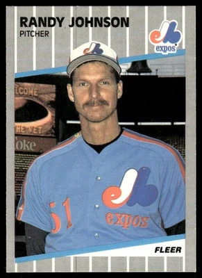 1989 Fleer Randy Johnson Montreal Expos #381 - Image 1 of 2